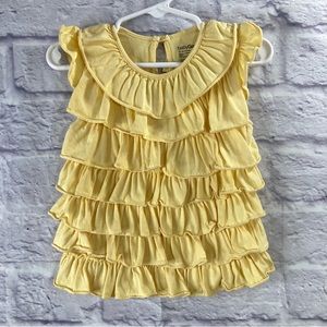 Baby Gap yellow‎ ruffle top